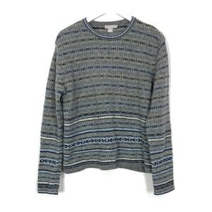 J. Crew Fair Isle Lambswool Crewneck Sweater